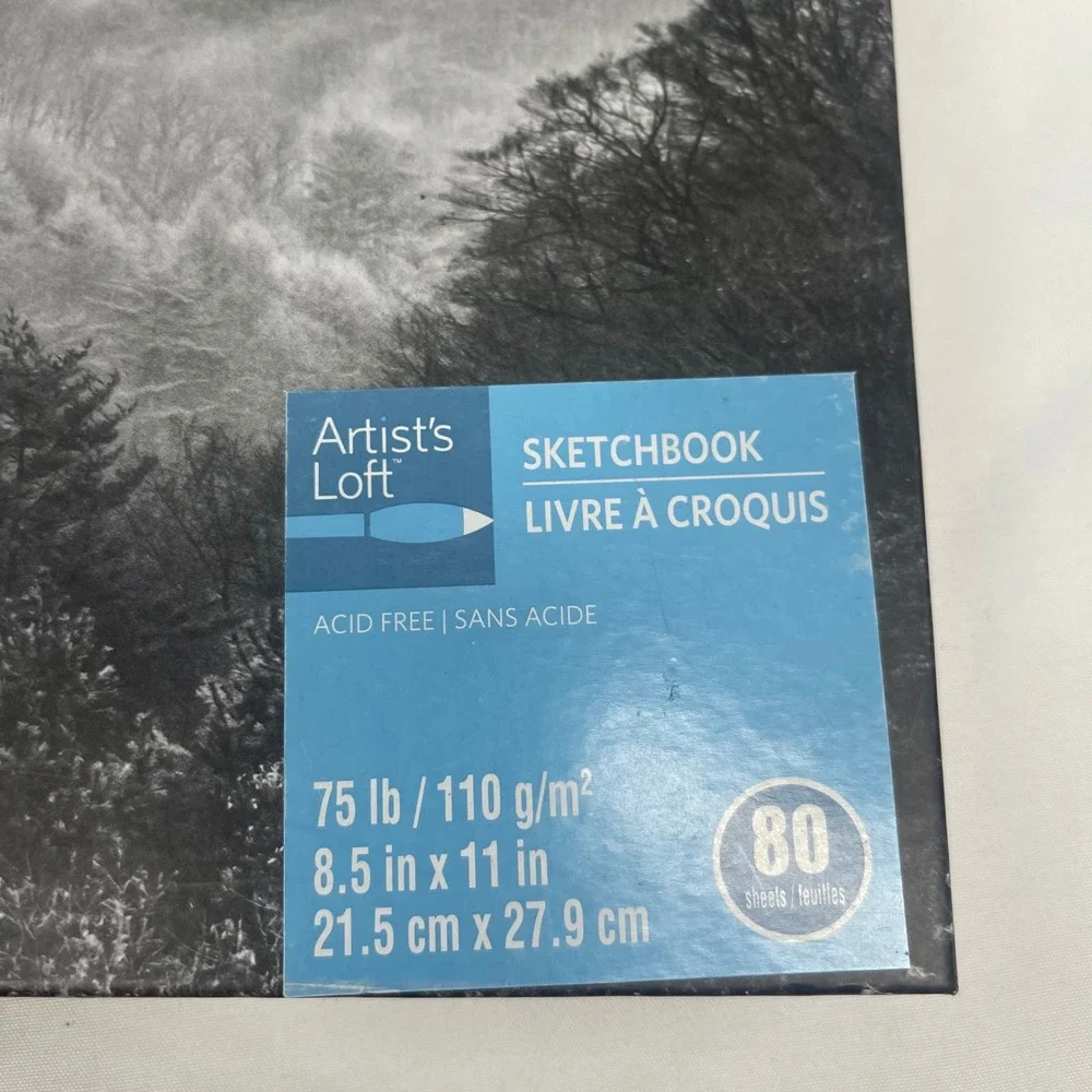 Artist's Loft Possibilities Sketchbook 8.5x11 Misty Forest HC 80 Sheets 75 lb
